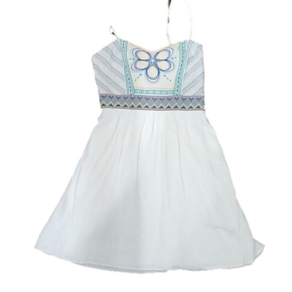 Flying Tomato Dresses & Skirts - Flying Tomato Dress Mini Boho Ivory embroidery sundress Women's Small